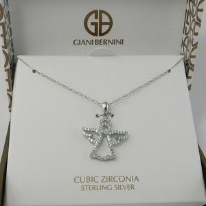 Giani Bernini Cubic Zironia Angel 18" Pendant Neck